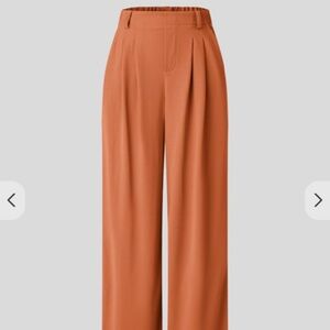 HALARA High Waisted Side Pocket Wide Leg Waffle Work Pants